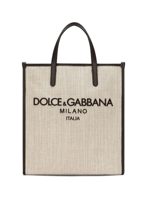 Dolce & Gabbana Small Shopping canvas tote bag