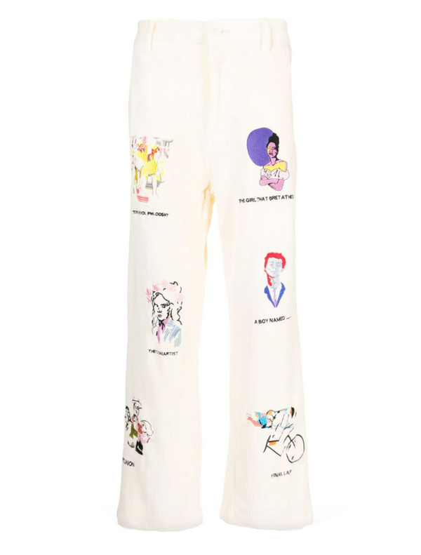 KidSuper Museum Embroidered Cord Pant