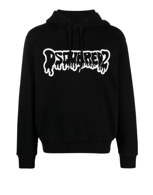 Dsquared2 logo-print cotton hoodie