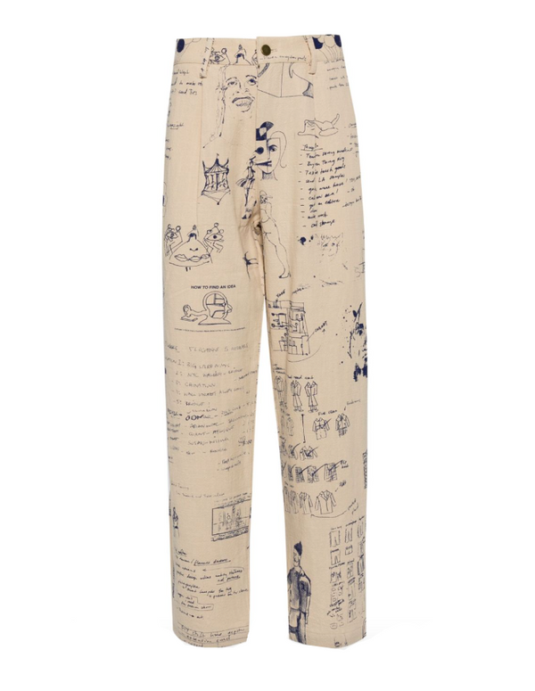 KidSuper Doodles linen pants