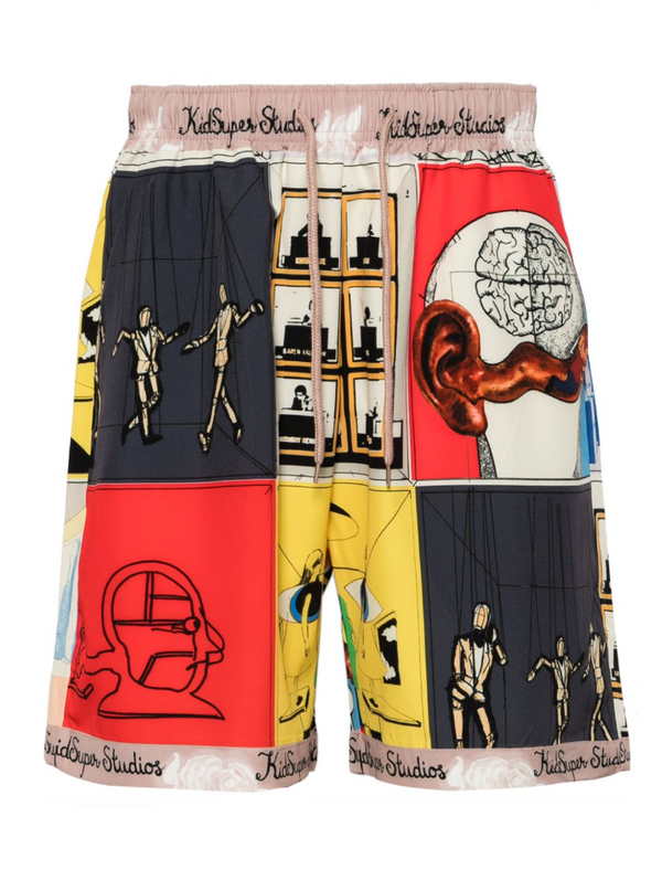 KidSuper 'Storyboard' printed shorts