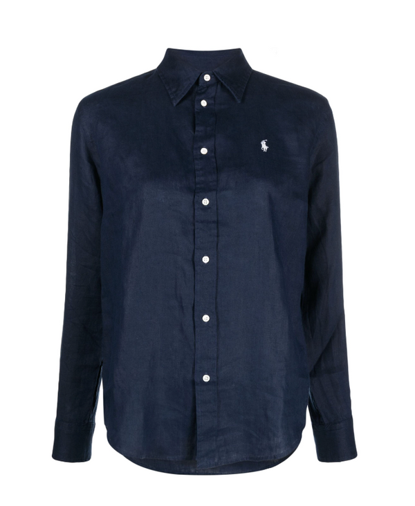 Polo Ralph Lauren navy linen shirt