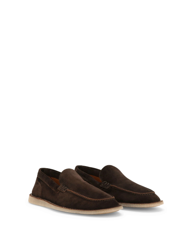 Dolce & Gabbana DG-plaque suede loafers – Profile Fashion display picture 1