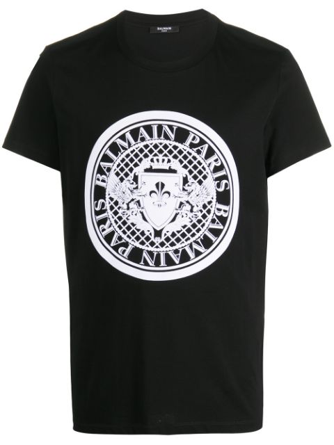 Balmain coin logo print T-shirt