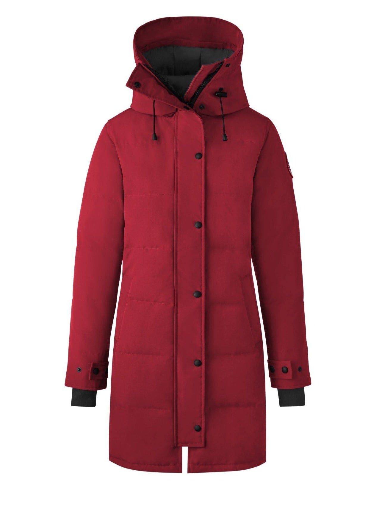 Canada Goose Shelburne red parka coat Profile Fashion