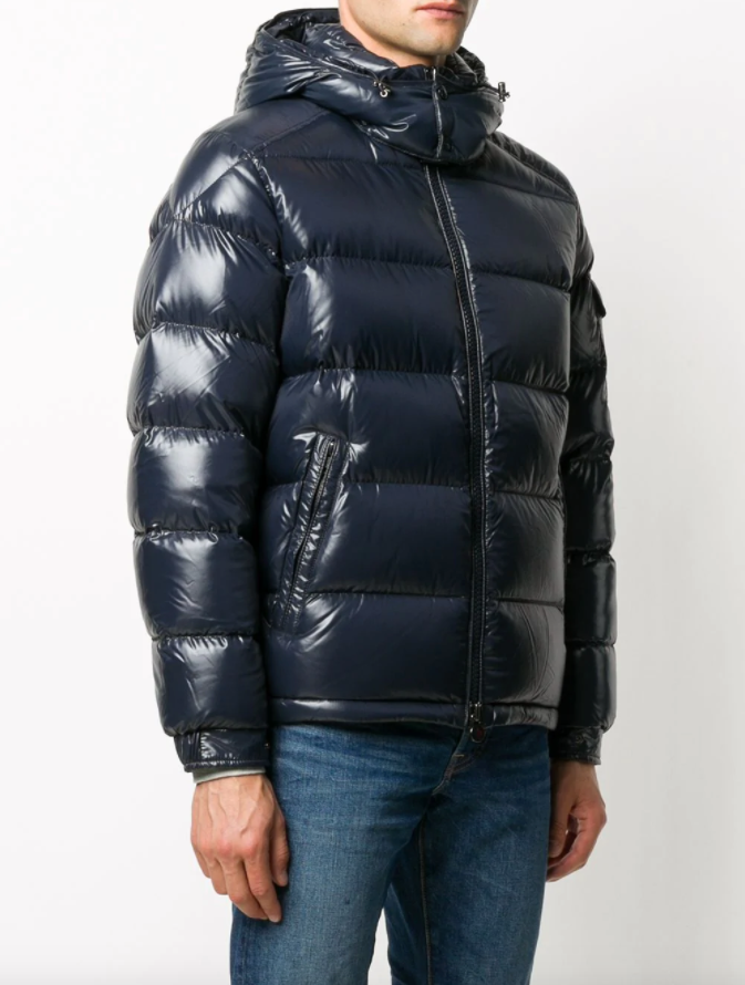Navy best sale moncler maya