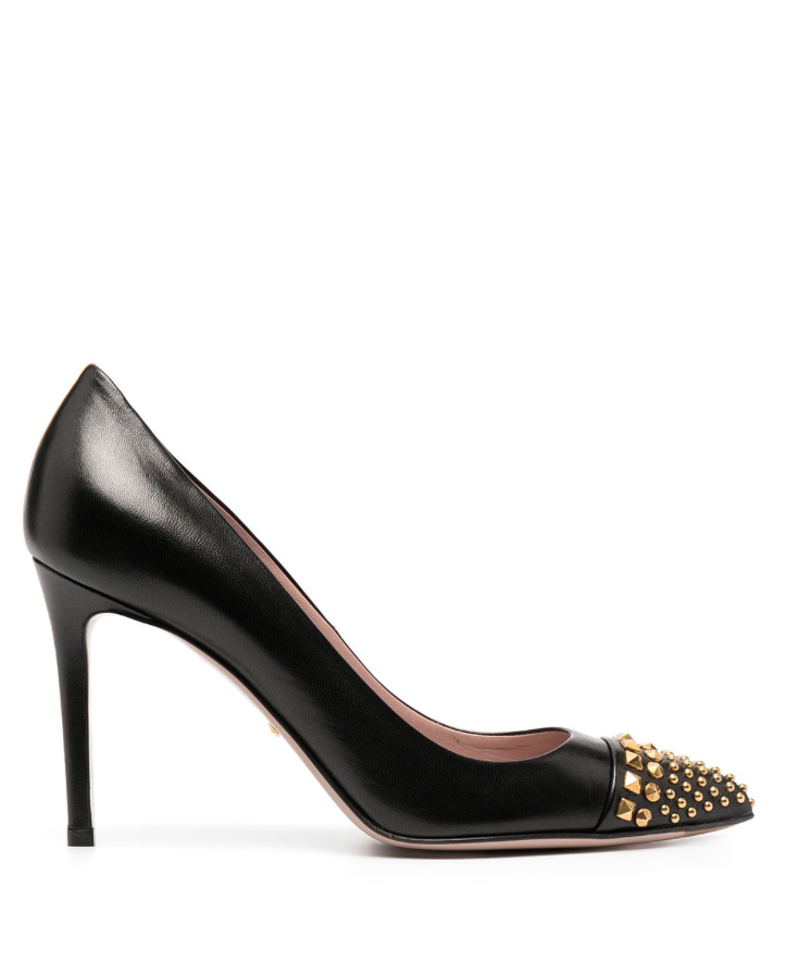 Gold 2025 studded pumps