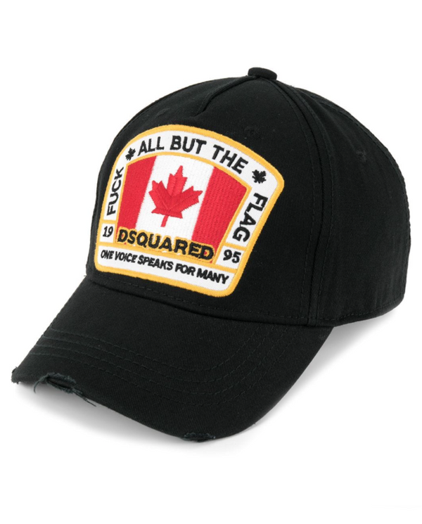 Dsquared2 Canadian flag baseball black cap