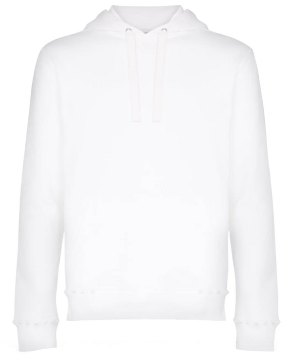 Valentino Rockstud embellished cotton blend hoodie