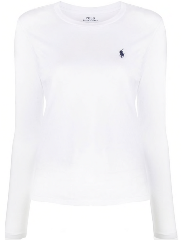 Polo Ralph Lauren embroidered-logo long-sleeved T-shirt