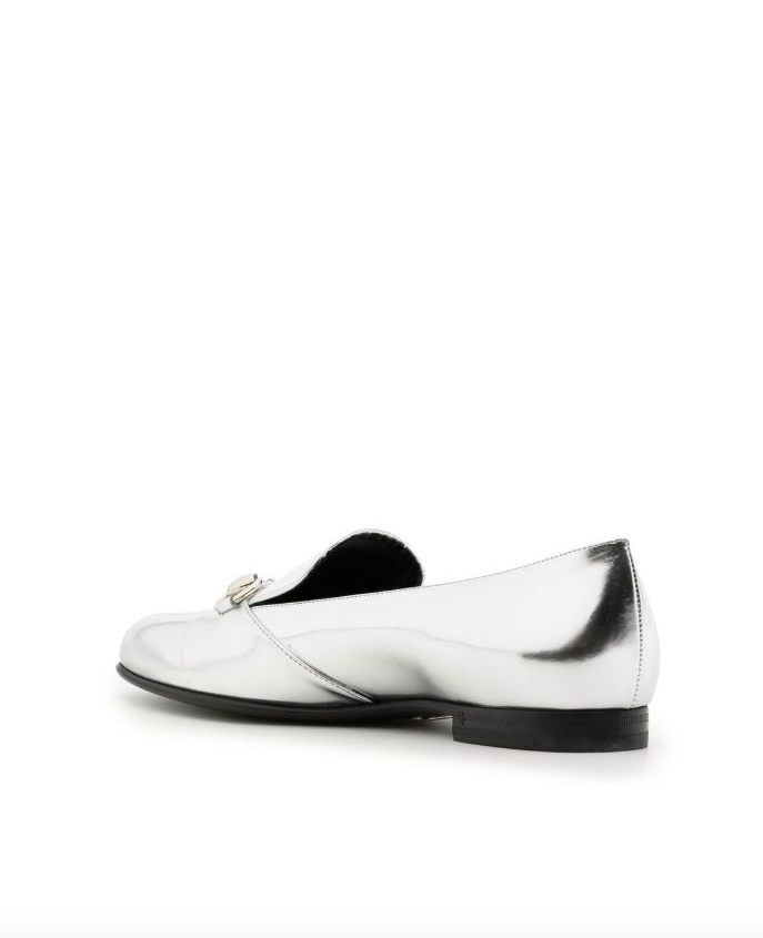 Gucci loafer hot sale silver horsebit