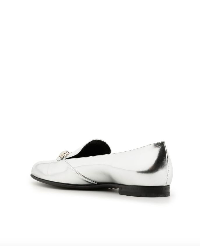Gucci loafer 2025 silver horsebit