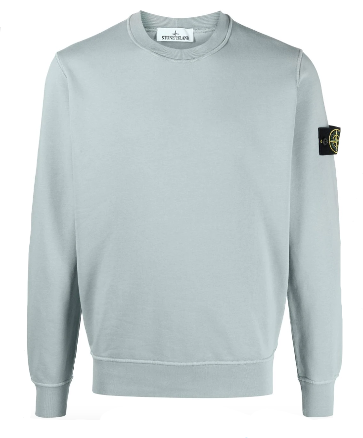 Stone island crew sales neck sweatshirt grey