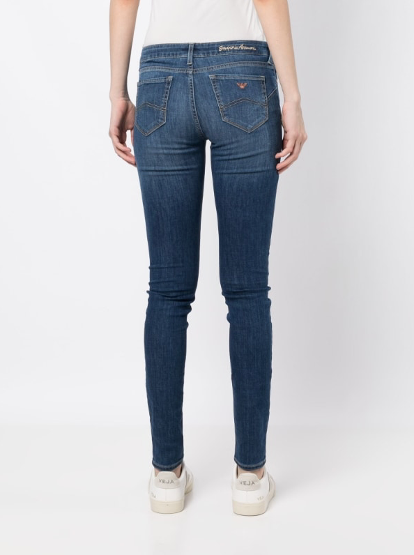 Emporio Armani J23 Mid-rise, super-skinny jeans in stretch Tencel deni –  Profile Fashion