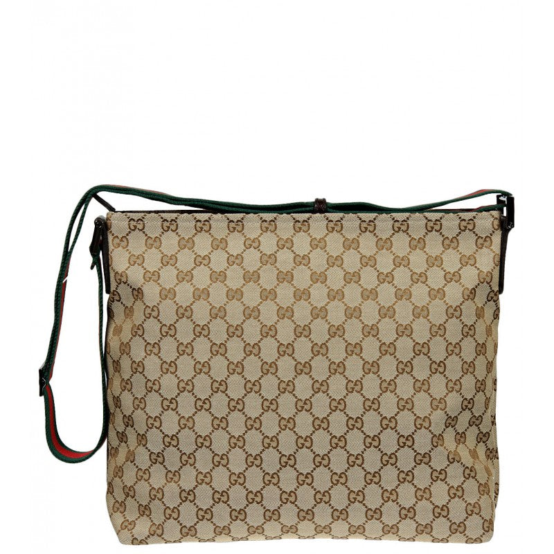 Buy Authentic, Preloved Gucci GG Supreme Web Messenger Bag Beige Bags from  Second Edit by Style Theory