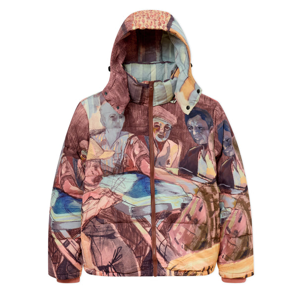 KidSuper Domino players puffer jacket