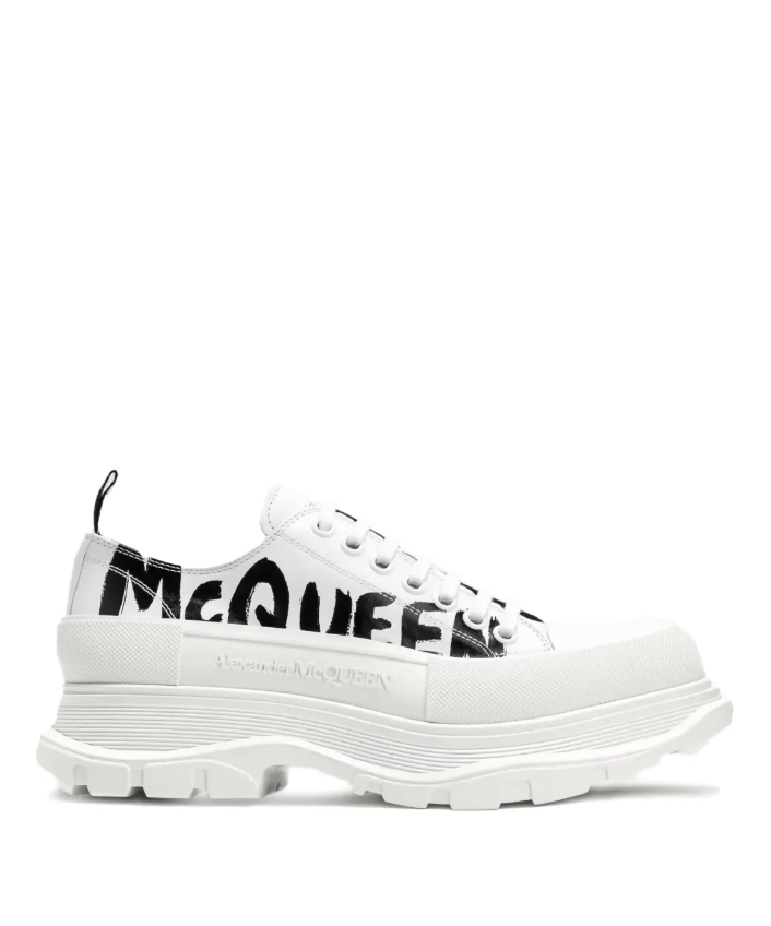 Alexander McQueen Tread Slick Lace Up in White