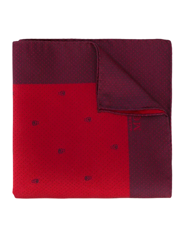 Alexander McQueen skull and dotted pocket square