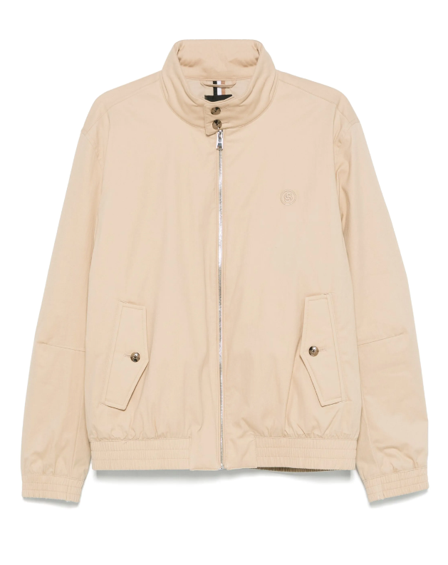 BOSS Cotton-Blend Jacket With Double B Monogram