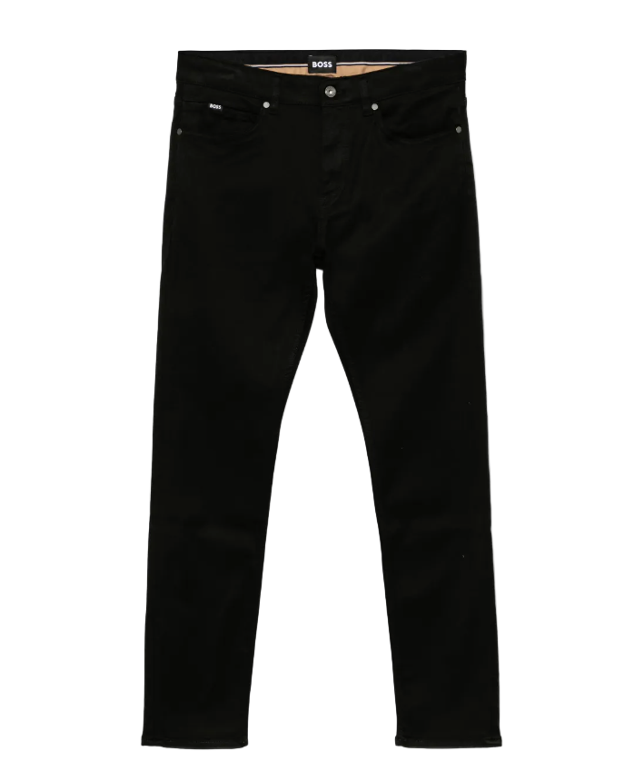 BOSS Delaware black slim fit stretch jeans