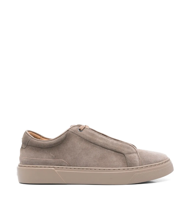 BOSS Gary low-top trainers in suede