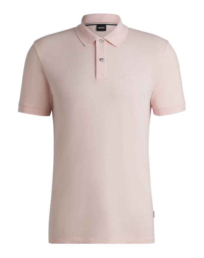 BOSS Pink Pallas Regular-Fit Polo Shirt