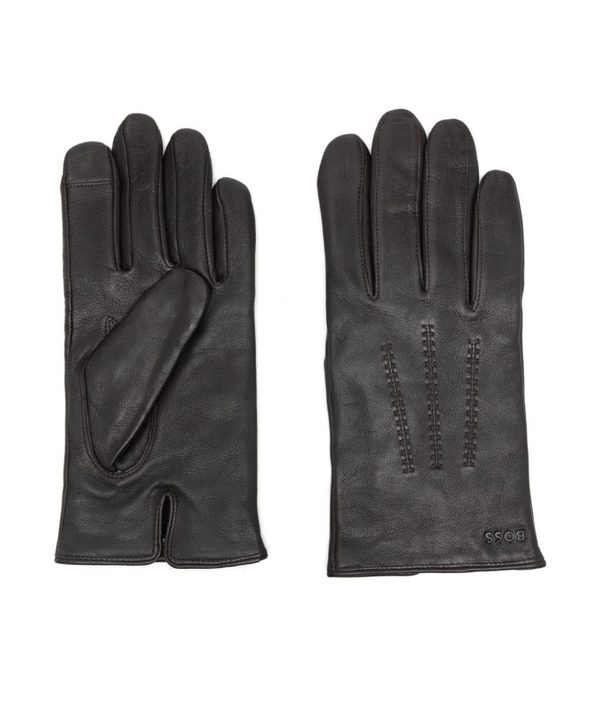 BOSS leather gloves