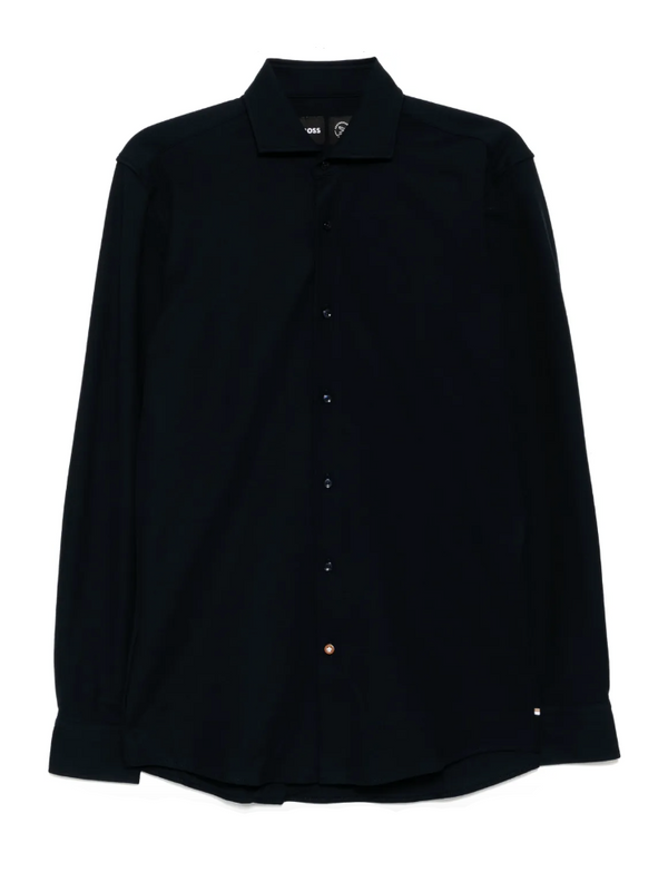 BOSS navy P-Hank cotton shirt