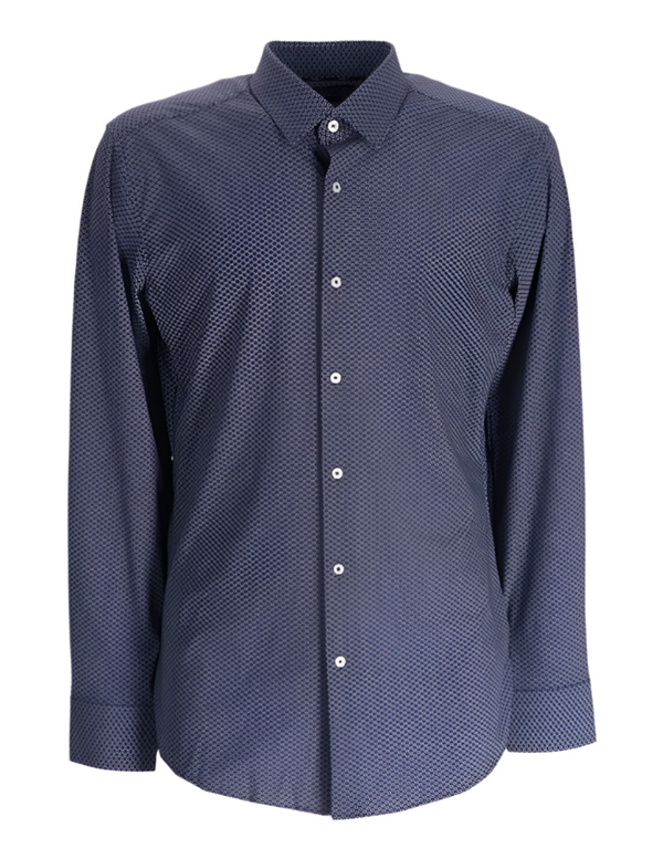 BOSS slim-fit shirt with geometric-print