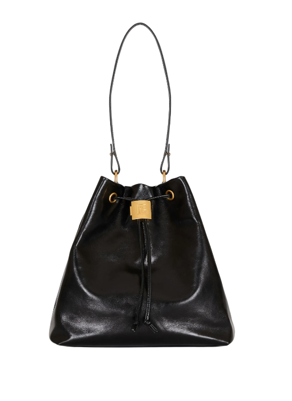 Balmain Pulse calfskin leather backpack