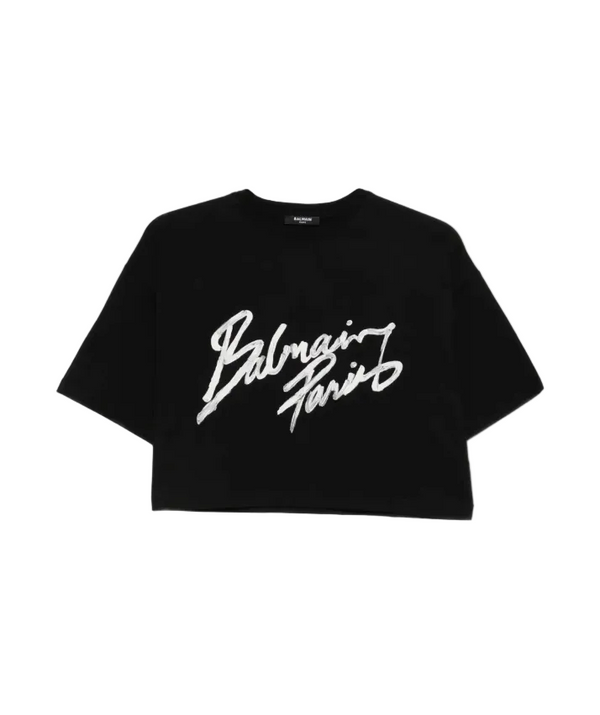 Balmain T-shirt with Balmain Paris Brush print