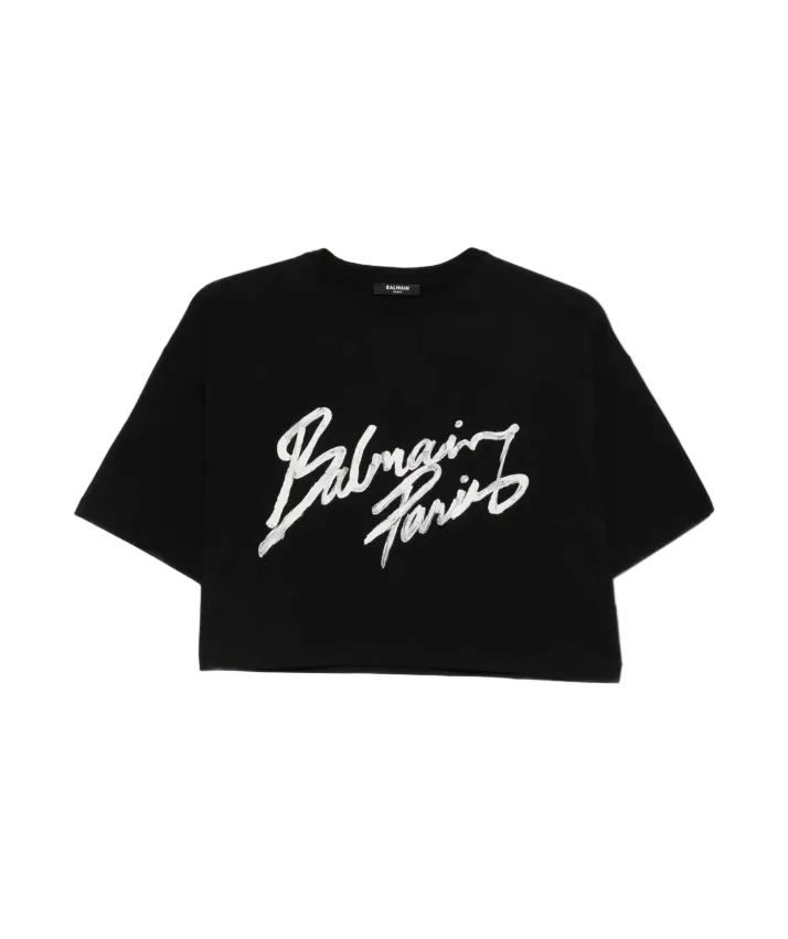 Balmain T-shirt with Balmain Paris Brush print