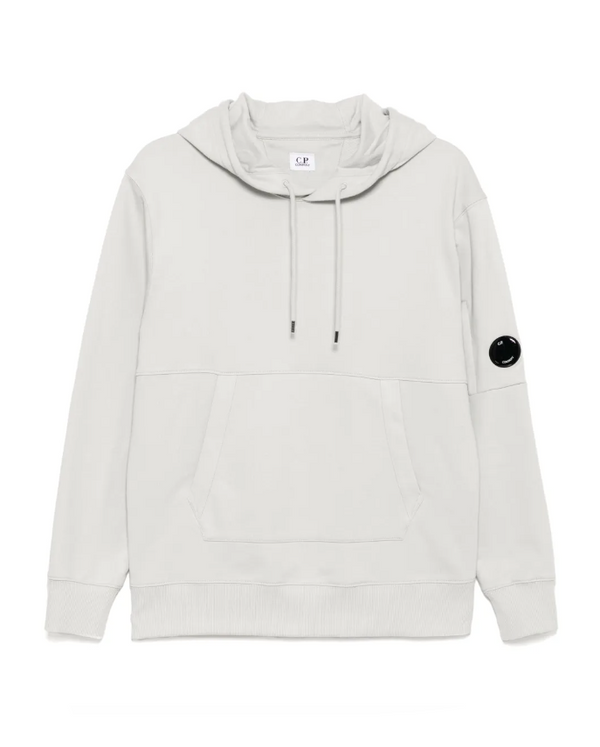 C.P. Company Grey Diagonal Raised Fleece Hoodie