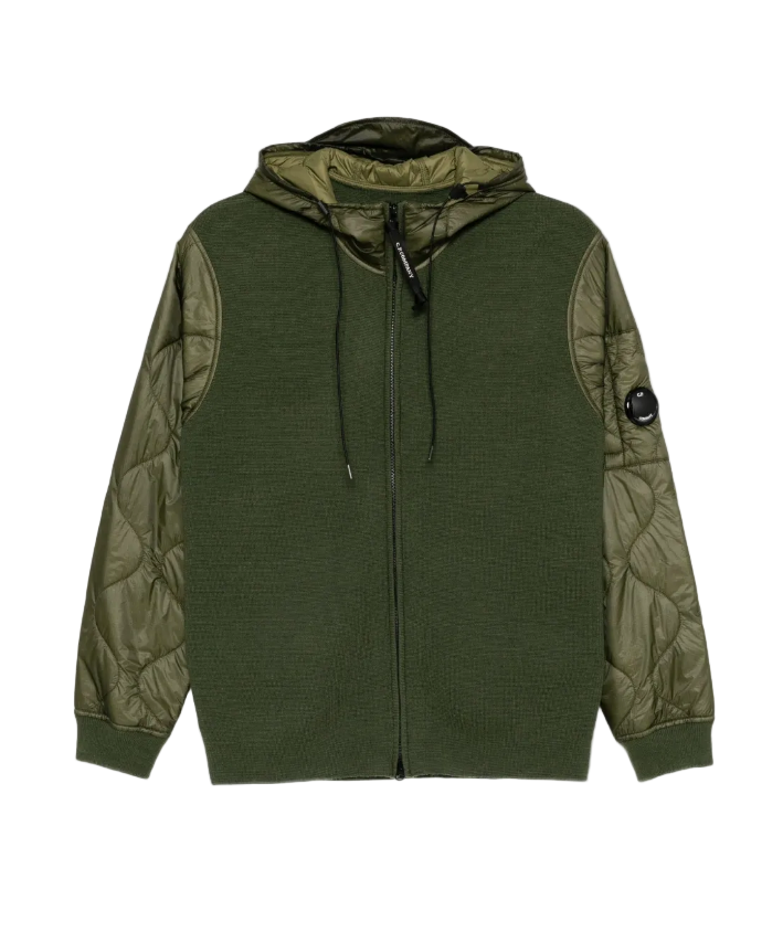 C.P. Company merino wool extrafine cardigan in green