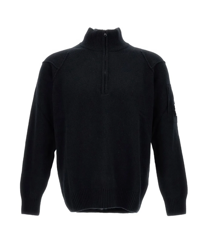 C.P. Company merino wool extrafine jumper in black