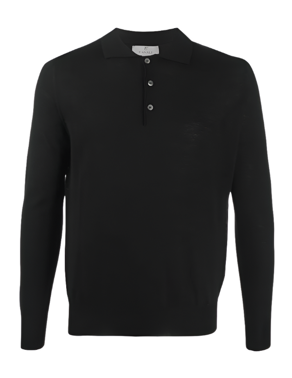 Canali pure wool polo shirt