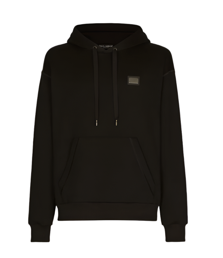 Dolce & Gabbana Dolce & Gabbana logo-tag drawstring hoodie