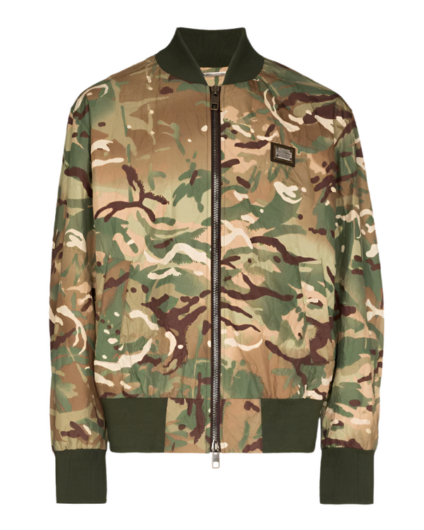 Dolce & Gabbana
camouflage-print bomber jacket