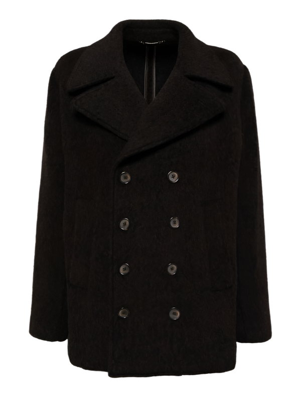 Dolce & Gabbana double-breasted melange coat