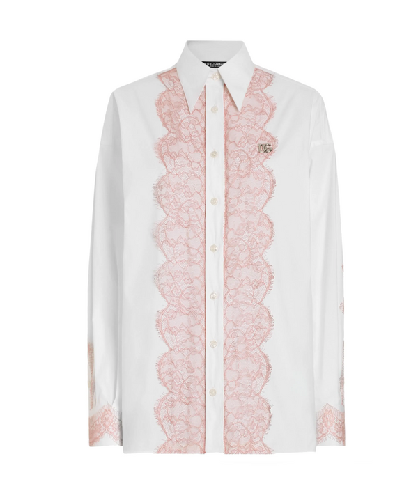 Dolce & Gabbana
lace-trimmed shirt