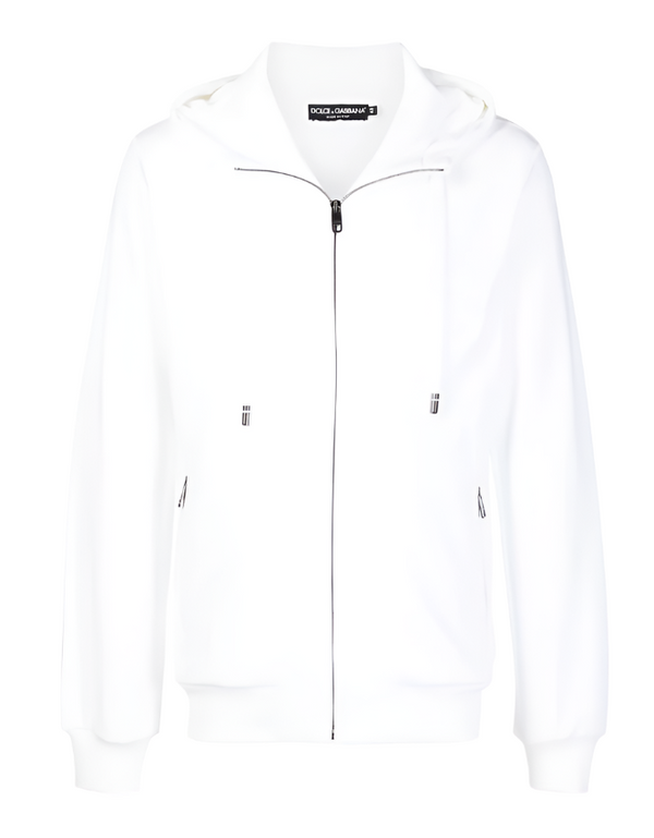 Dolce & Gabbana tonal logo-print zip-up hoodie
