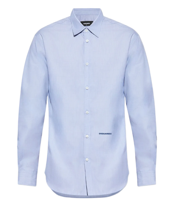 Dsquared2 logo detail cotton shirt