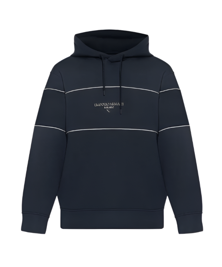 Emporio Armani logo hooded sweatshirt