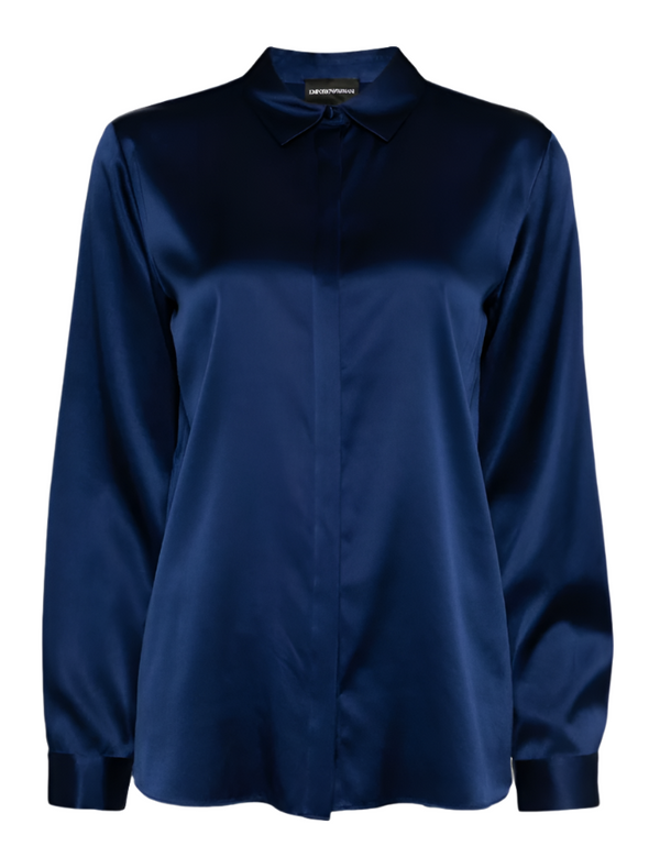 Emporio Armani long-sleeve silk shirt