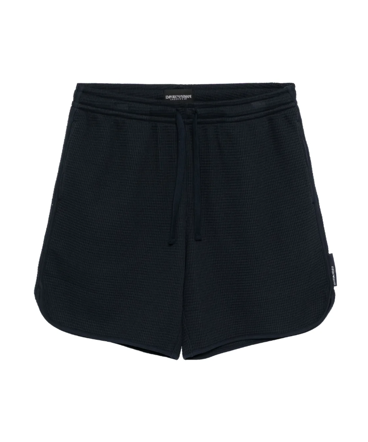 Emporio Armani navy drawstring shorts