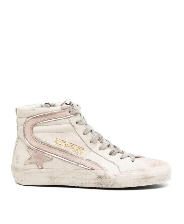 Golden Goose logo-print high-top sneakers