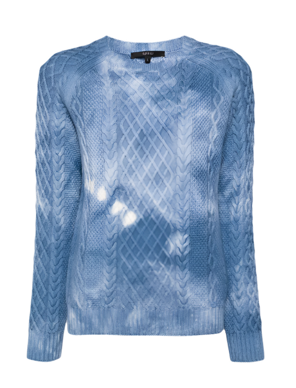 Gucci cable-knit tie-dye jumper