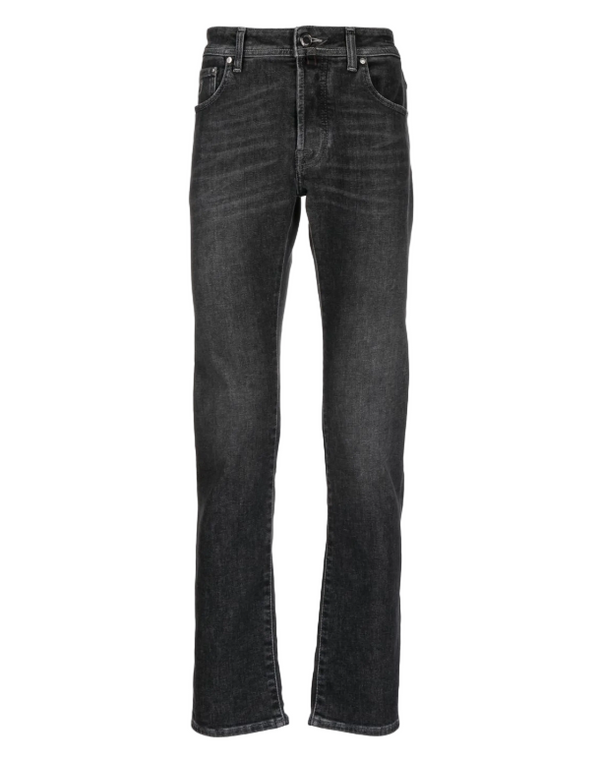 Jacob Cohen embroidered-logo straight-leg jeans