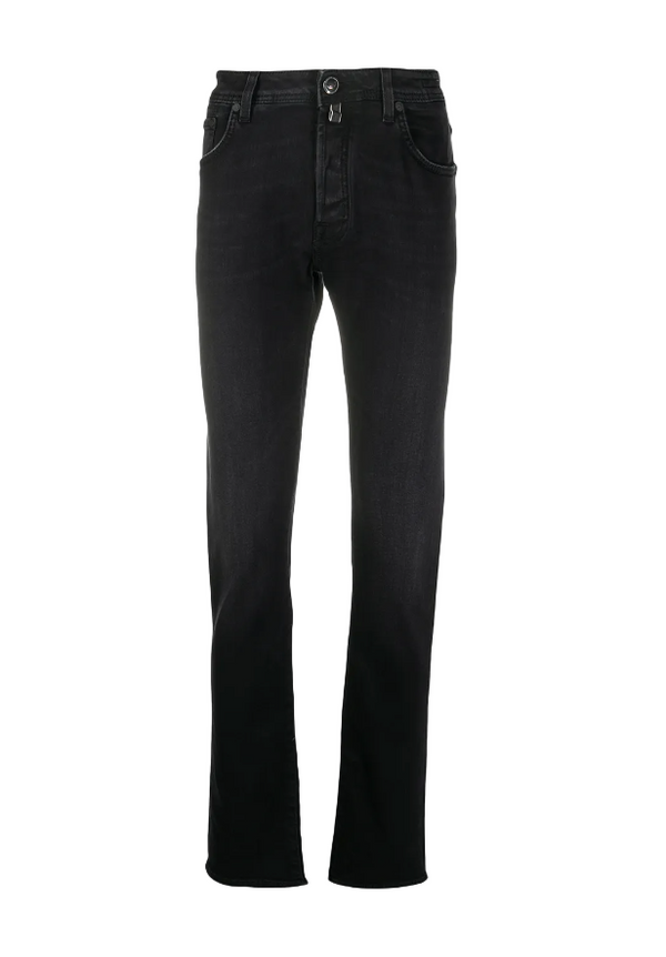 Jacob Cohen mid-rise slim-fit jeans in black
