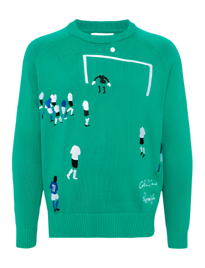 KidSuper x Ronaldinho goali sweater